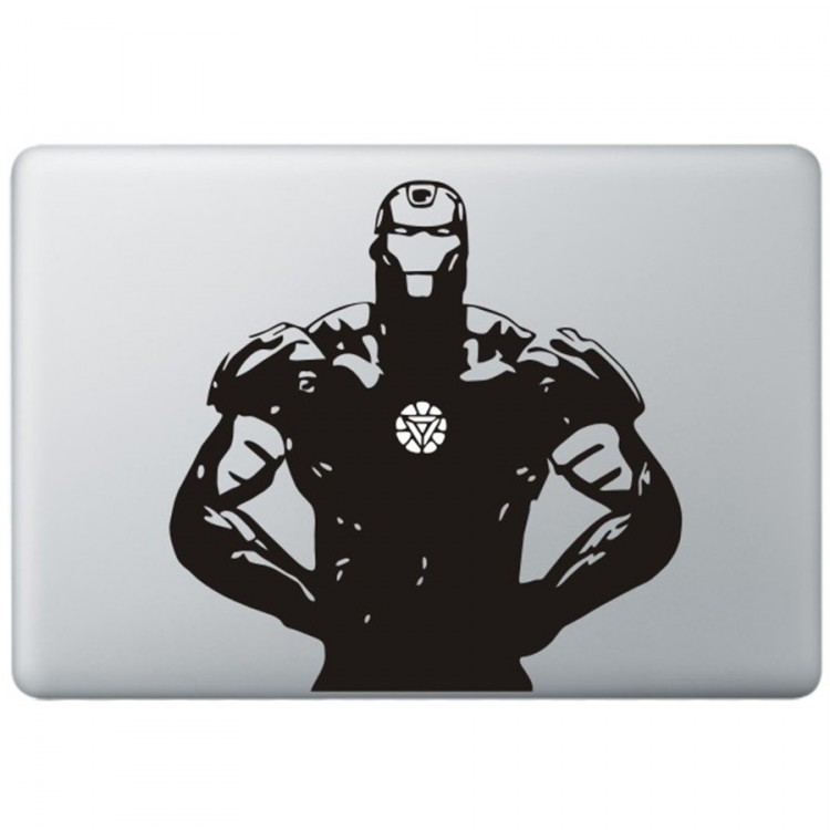 Iron Man (5) MacBook Decal Black Decals